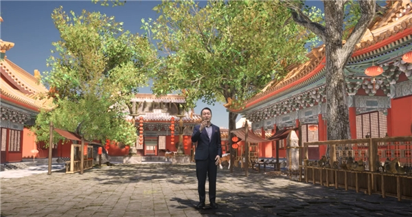 　　▲董世永穿越到“复古宫廷”