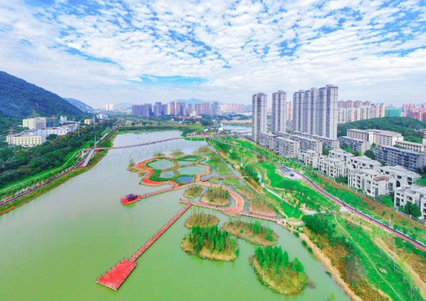 家住磁湖湿地旁。   石勇 摄