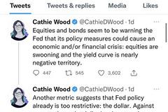 “木头姐”伍德警告：美联储激进加息或引发金融危机