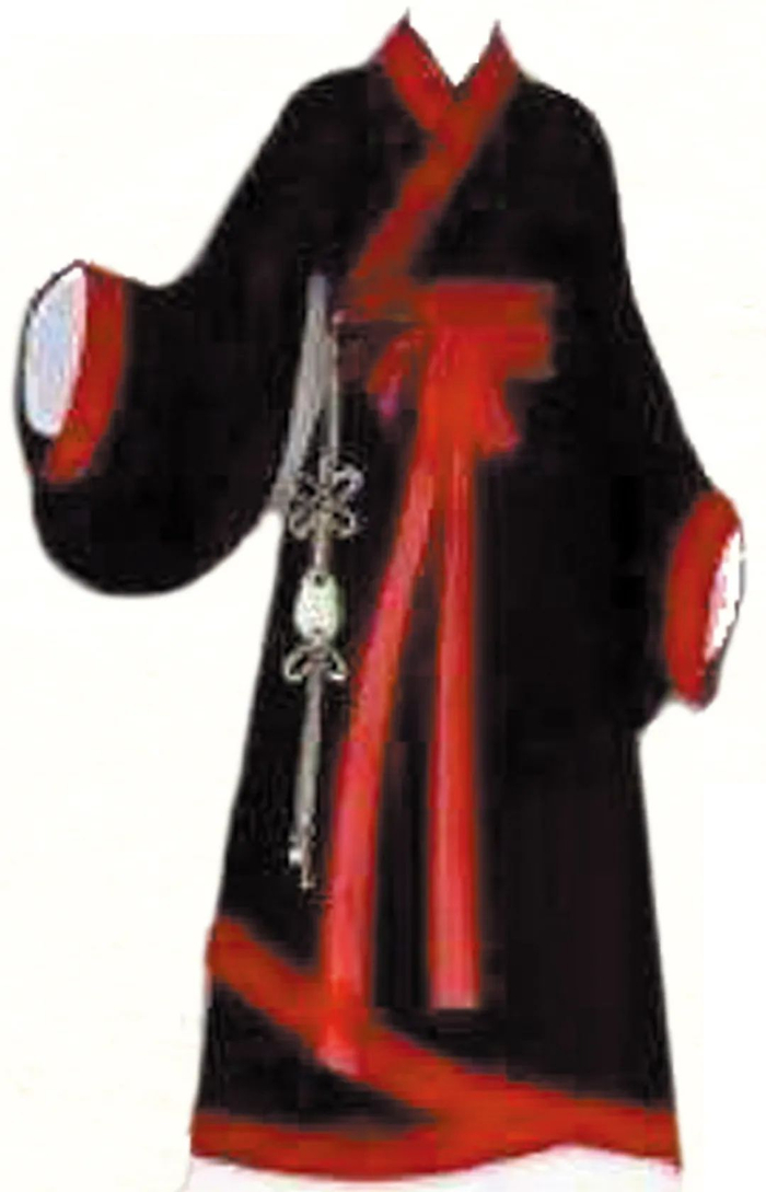 马山一号墓出土服饰的复原效果图