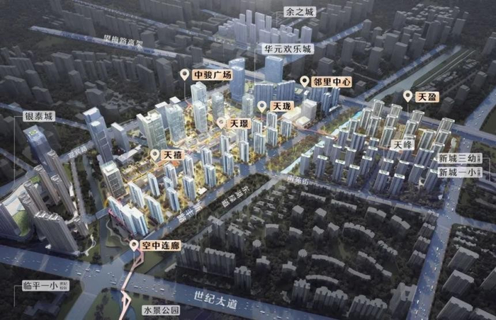 　　杭州 中骏·鼎湖未来云城效果图