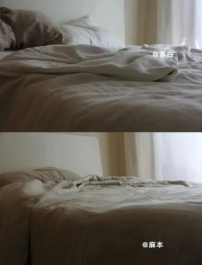 两种颜色可选，荼白色（偏白） 和 麻本色（偏灰）