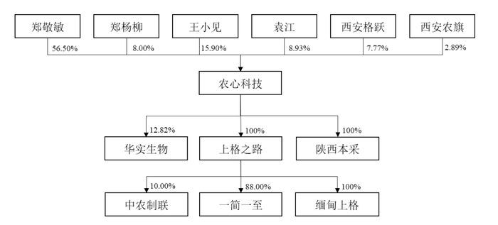 图/农心科技股权结构图