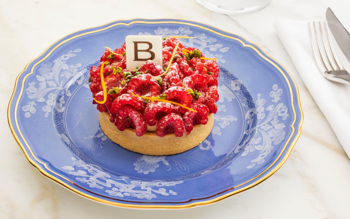 意式树莓水果塔。