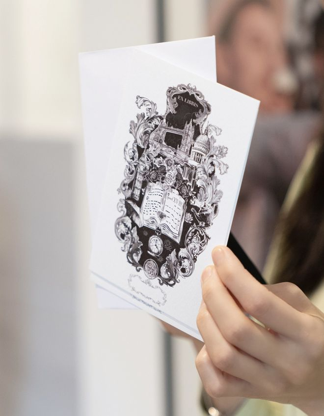 　　图注：《浮灯流水》藏书票