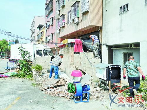 朝元社区洋坂里占用集体用地建筑被拆除。（大同街道 供图）