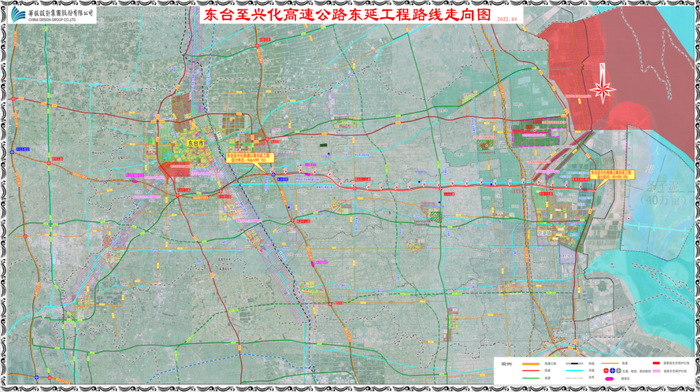 　　东兴高速公路东延工程路线走向图