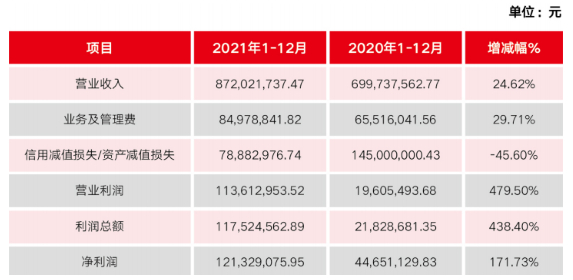 数据来源：新安银行2021年年报