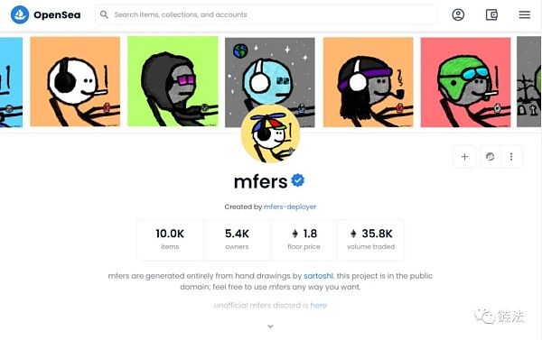 （Mfers在Opensea）