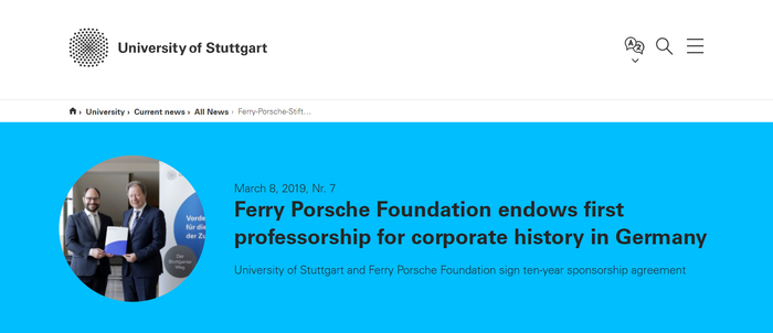 斯图加特大学网站截图
