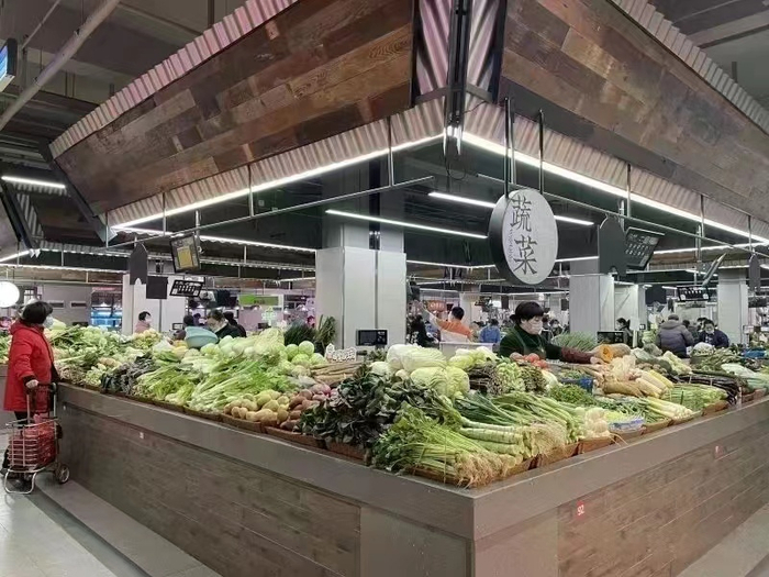 宁波市的菜市场。