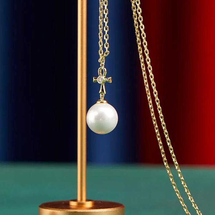 安卡贝壳珍珠项链