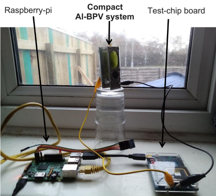 ▲&nbsp;给 ARM 芯片供电的蓝藻发电装置