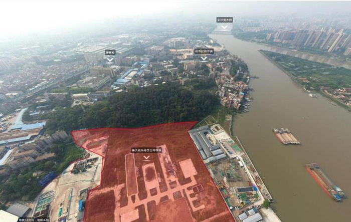 槎头站场站综合体项目航拍图