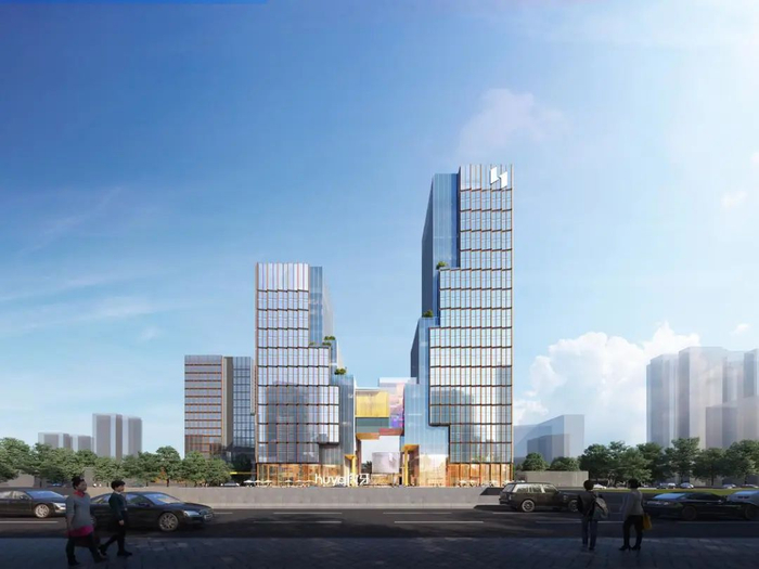 虎牙全球研发总部项目效果图。