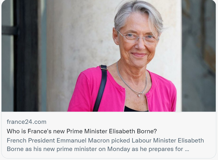 法国新总理博尔内是谁？社交媒体截图