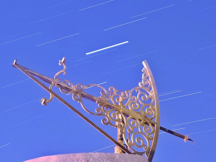 北京古观象台星轨，北京天文馆供图