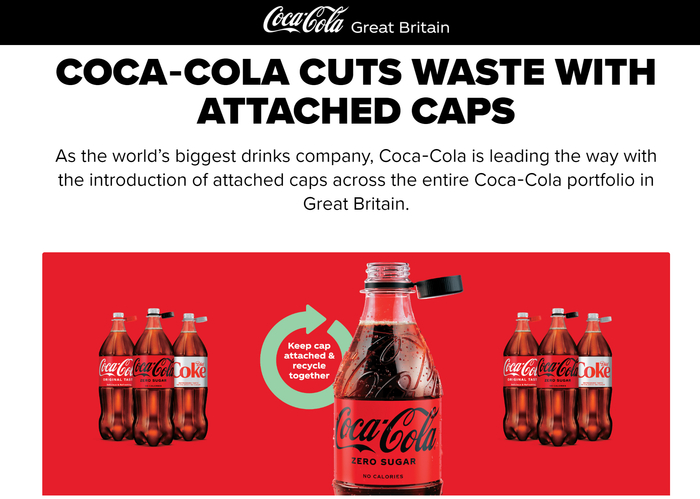 图片来源：可口可乐英国官网截图
