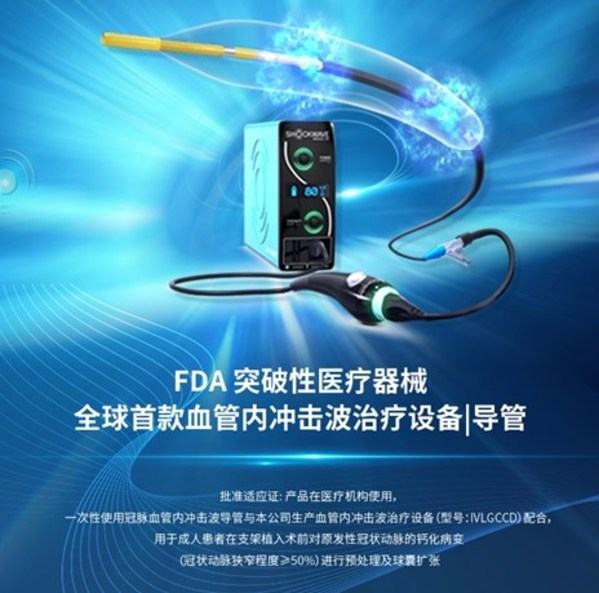 　　图为Shockwave设备、及冠脉血管内冲击波导管