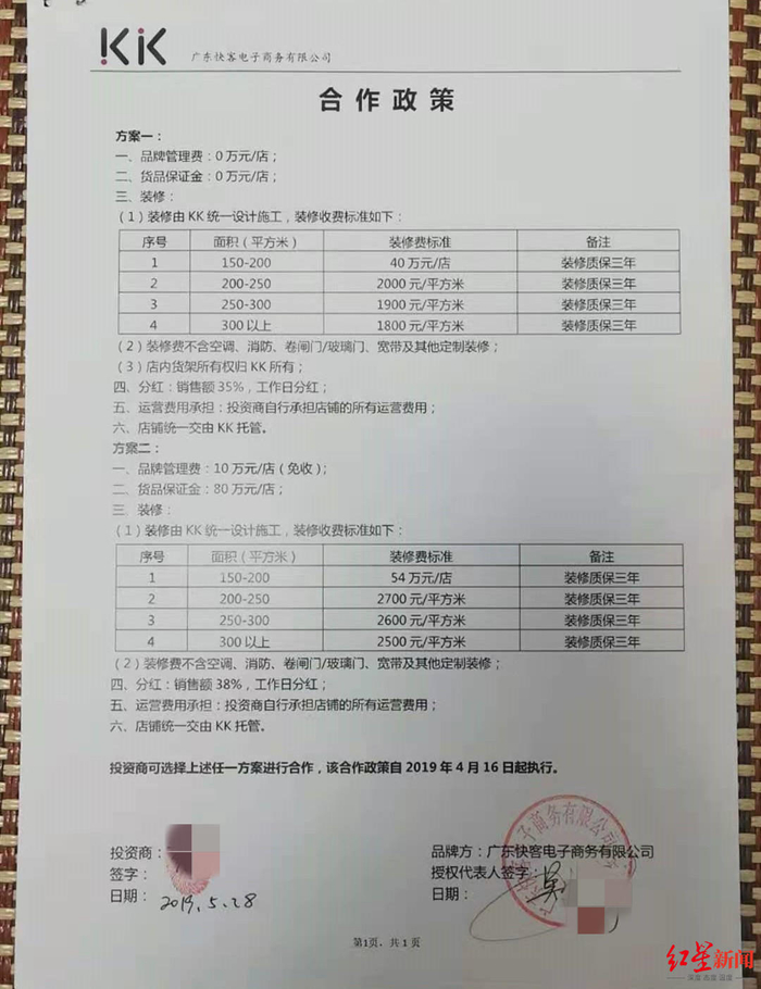 ▲KK馆加盟协议