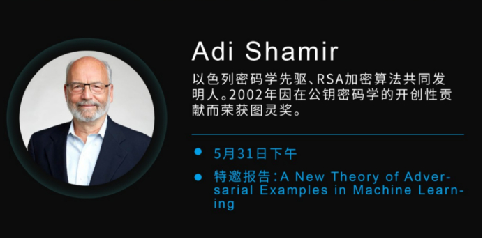 　　Adi Shamir将出席智源大会