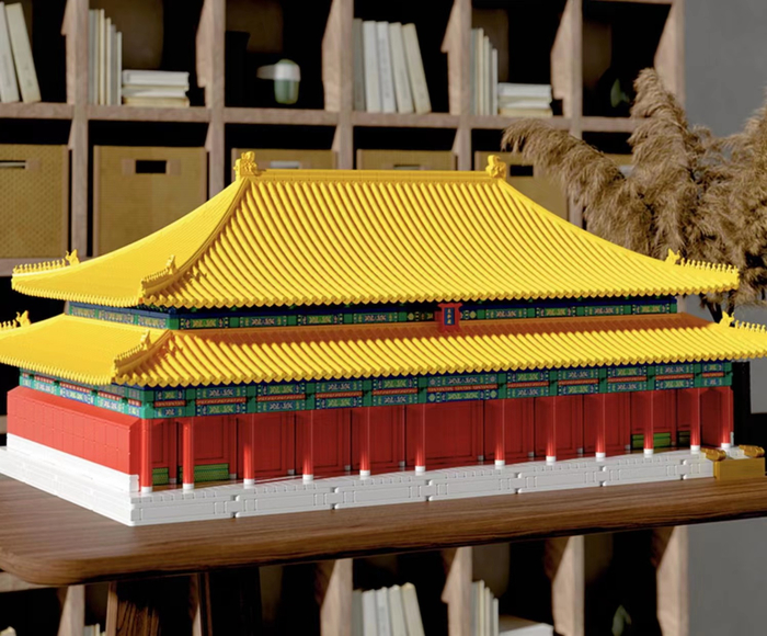 布鲁可积木推出的“故宫太和殿”拼装积木。官网图
