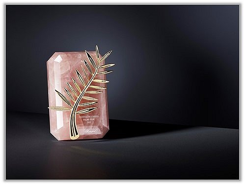 高级珠宝品牌Chopard萧邦为75岁的戛纳重新打造了经过特别设计的金棕榈奖杯