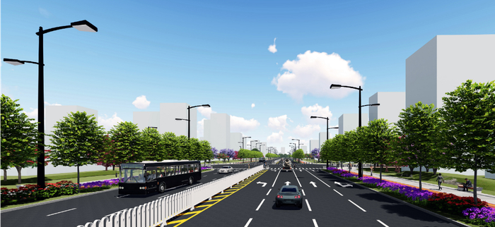 ▲广安路效果图