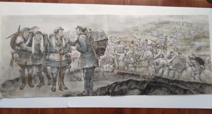 · 插图《金色的鱼钩》（图源安徽网）