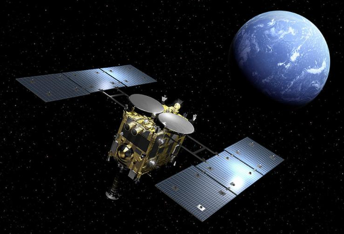 图6 隼鸟2号艺术渲染图（图片来源：JAXA）