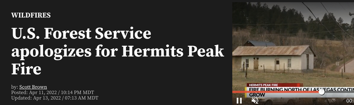 林务局4月11日为隐士峰大火致歉