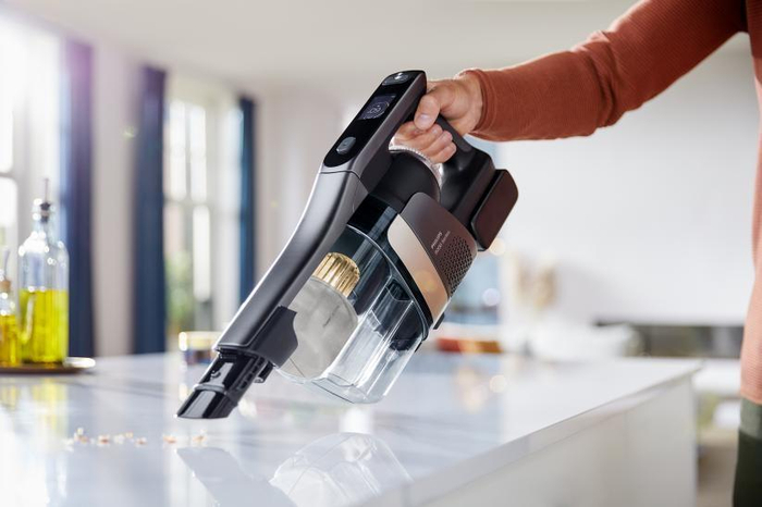 　　飞利浦双滚刷无线智能洗地机9000 系列：可拆卸手持模式