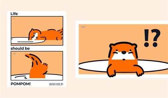 　　蓬松生活品牌IP形象蓬蓬视觉展示