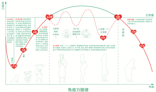 图为人体免疫力图谱