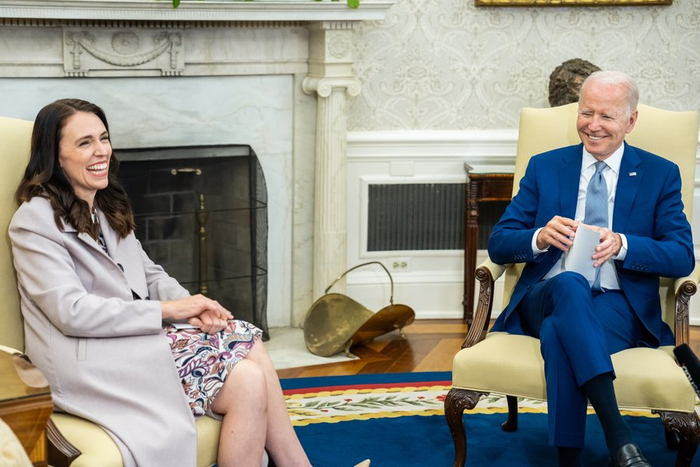 新西兰总理访美，图自官方推特