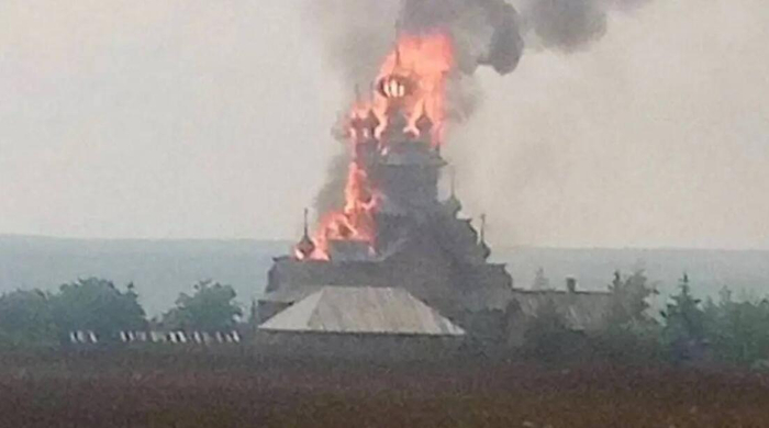乌军发布的M109A3炮击俄军阵地图 图自脸书