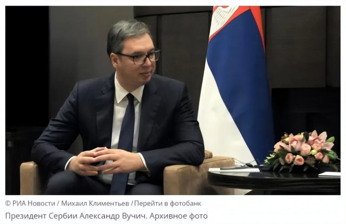 塞尔维亚总统武契奇 俄新社资料图