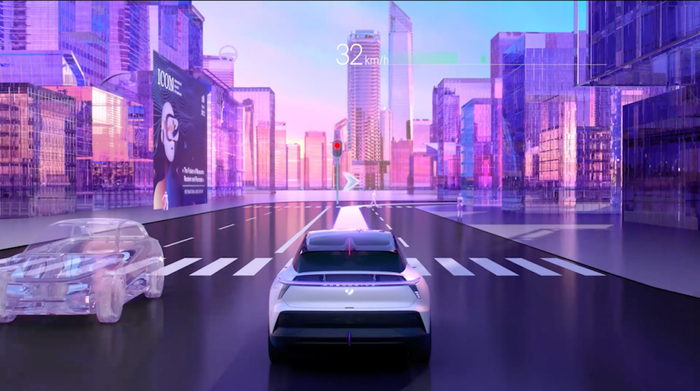 （ROBO-01的3D动态人机共驾地图界面）