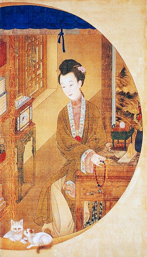 　　■《雍亲王十二美人图》，故宫博物院馆藏
