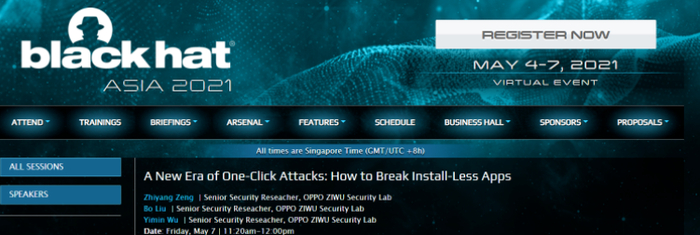 BlackHat Asia 2021海报（图片来自网络）