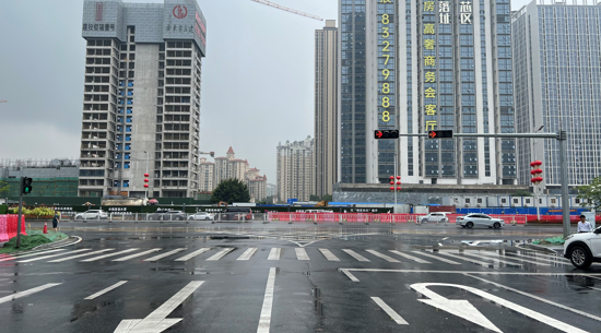 朝安南路-季华六路交通恢复现场