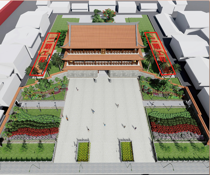 潮州镇海楼（旧府衙）复建工程日景效果图