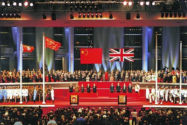 香港政权交接仪式（图片来源：环球网）