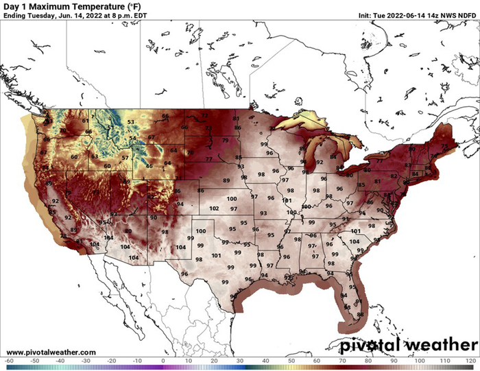 美国多地创下高温纪录