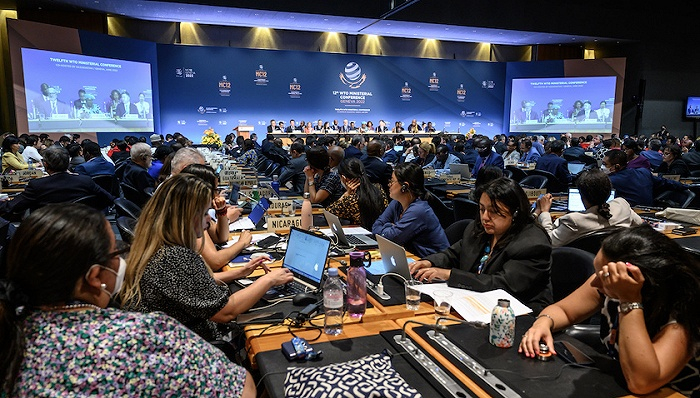 当地时间2022年6月17日，瑞士日内瓦，世贸组织第12届部长级会议的最后一次会议举行。来源：人民视觉