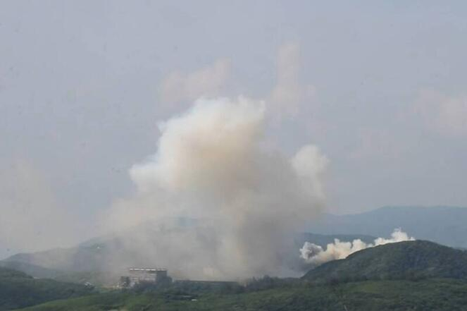 台军在演习时发生意外（图片来源：台湾《自由时报》）