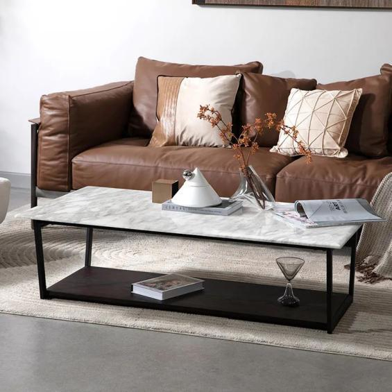 　　● 烟薰橡大理石茶几