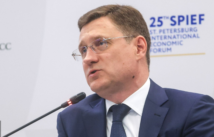 俄罗斯副总理亚历山大·诺瓦克（Alexander Novak）在圣彼得堡国际经济论坛上 图源：俄罗斯联邦政府网站