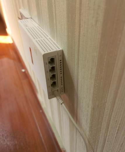 　　部署在房间内的4口全光入室交换机