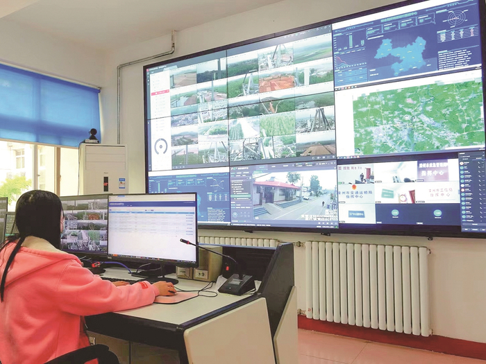     滦州智慧平台“可视一张网”                                                       王震 摄